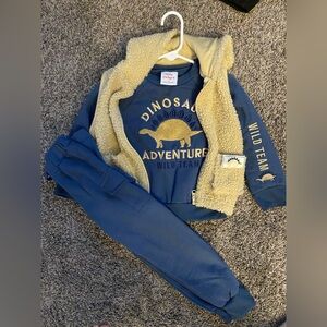 4t Blue Dinosaur Adventure Outfit